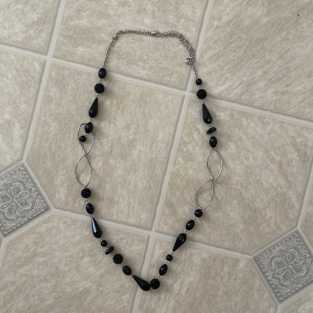 Black and Silver Necklace